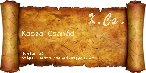 Kasza Csanád névjegykártya